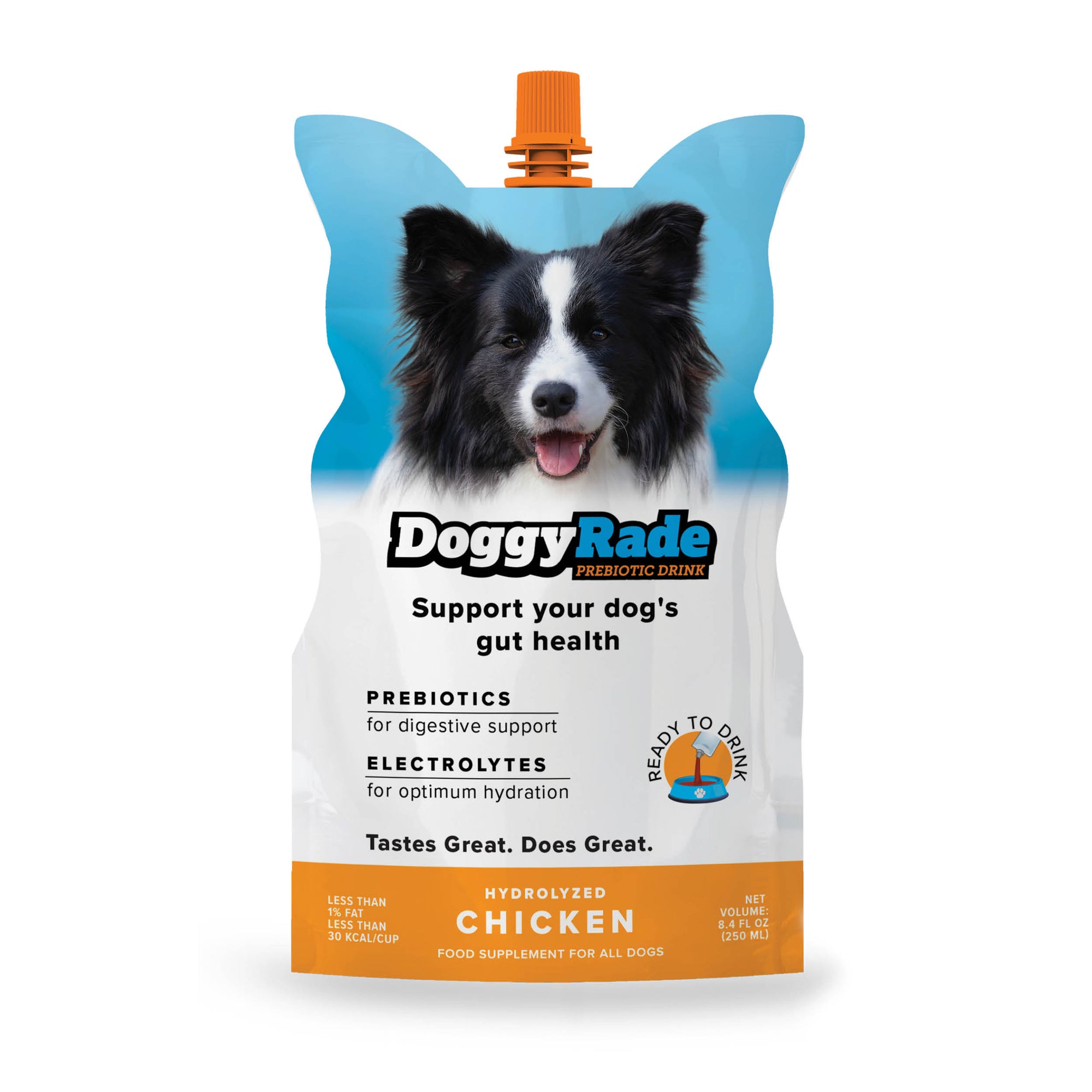 DoggyRade Preboitic + Hydration (10 x 8.4 fl. oz.) Pouches