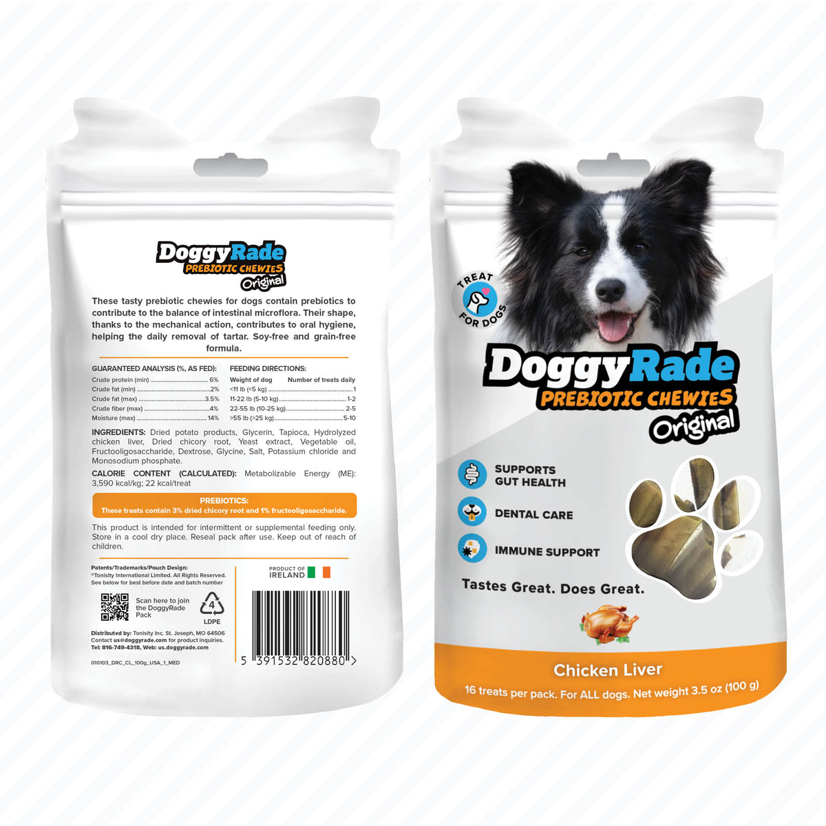 DoggyRade Prebiotic Original Chewies - Chicken