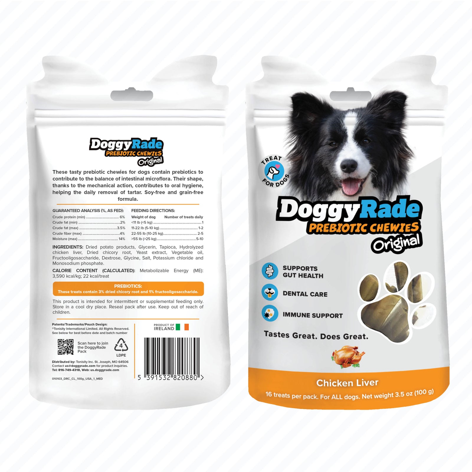 DoggyRade Prebiotic Original Chewies - Chicken