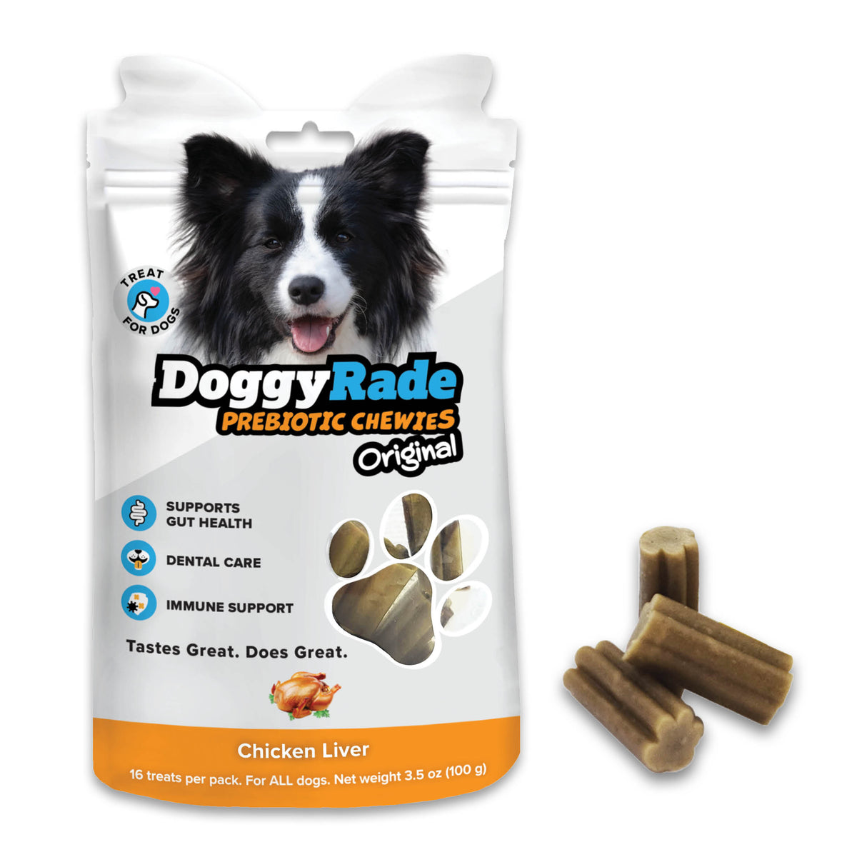 DoggyRade Prebiotic Original Chewies - Chicken