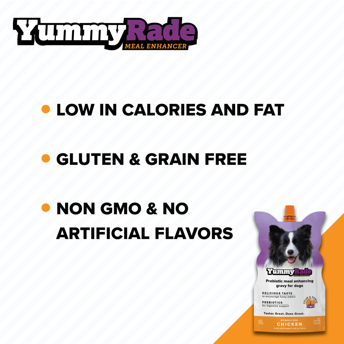 YummyRade Prebiotic Meal Enhancer for Dogs (3 x 8.4 fl. oz.) Pouches