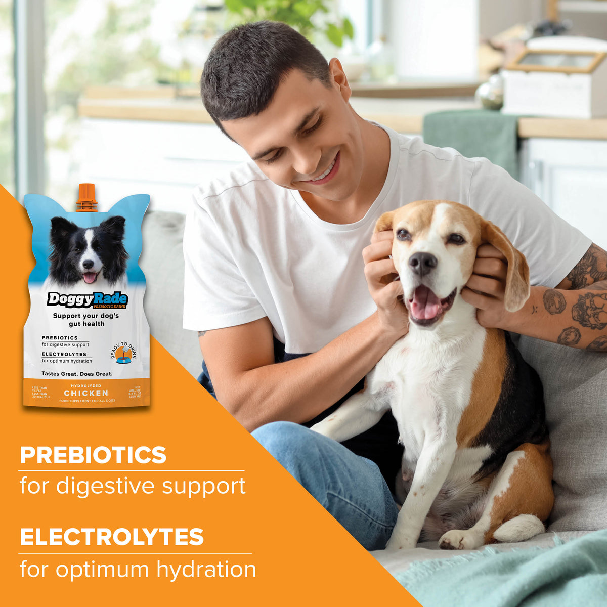 DoggyRade Prebiotic + Hydration (3 x 8.4 fl. oz.) Pouches
