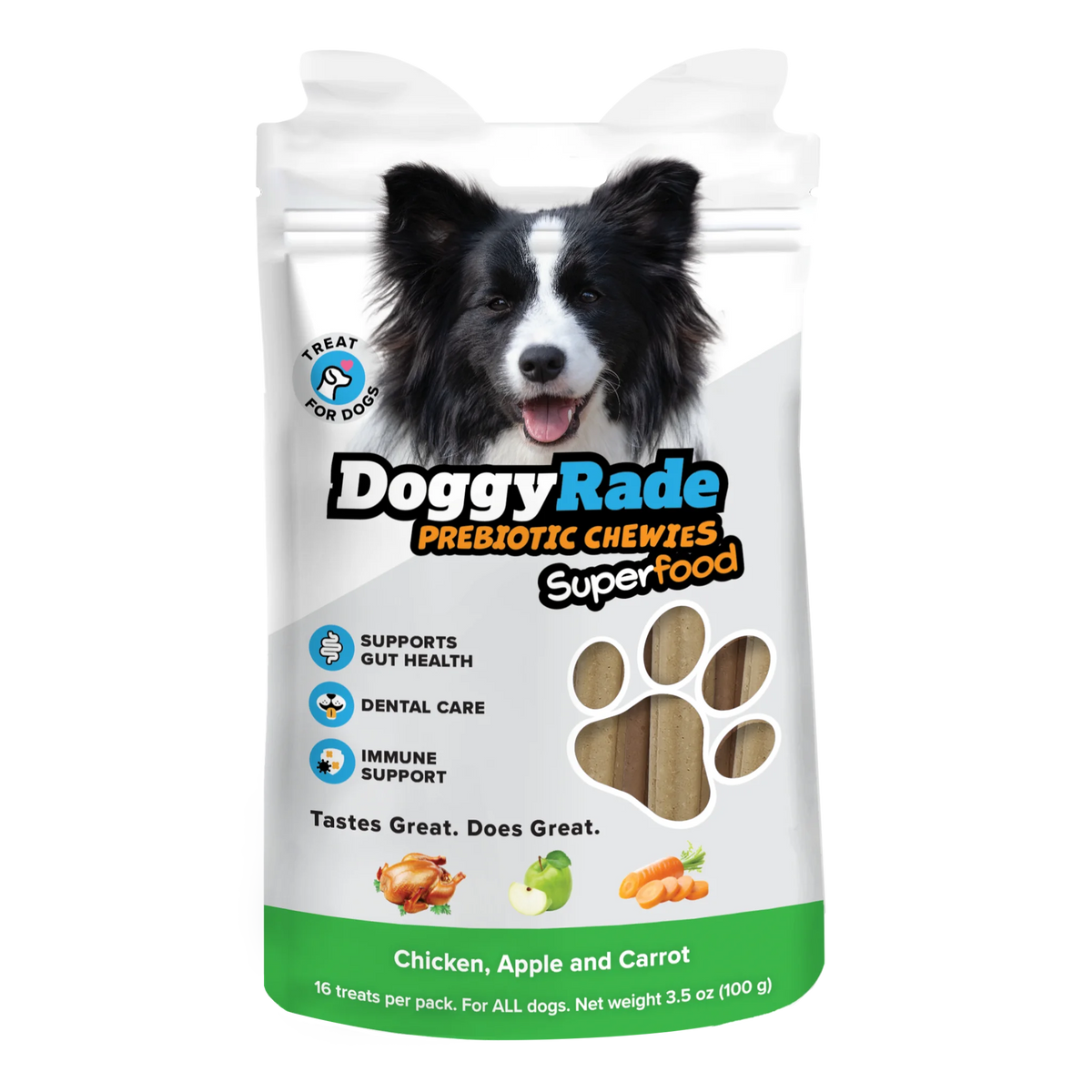 [BUY 2 GET 1 FREE 10 YEAR ANNIVERSARY SPECIAL!!!] DOGGYRADE PREBIOTIC SUPERFOOD CHEWIES [LIMITED QUANTITIES]