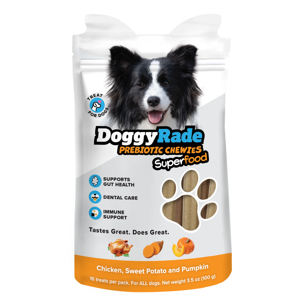 [BUY 2 GET 1 FREE 10 YEAR ANNIVERSARY SPECIAL!!!] DOGGYRADE PREBIOTIC SUPERFOOD CHEWIES [LIMITED QUANTITIES]