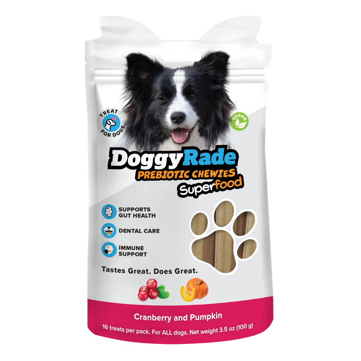 [BUY 2 GET 1 FREE 10 YEAR ANNIVERSARY SPECIAL!!!] DOGGYRADE PREBIOTIC SUPERFOOD CHEWIES [LIMITED QUANTITIES]